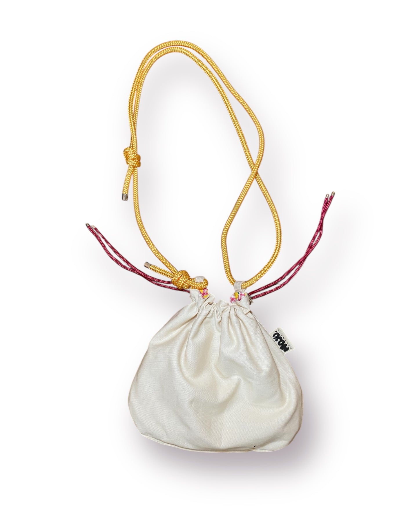 MojoBourse 🟡(coton vichy à citron et gabardine de coton ecru )