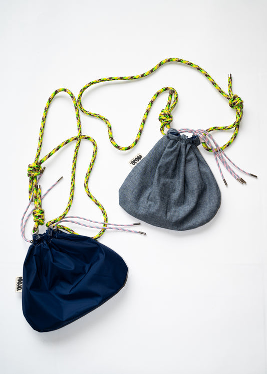 Mojo Bourse (imperméable marine & coton gris)