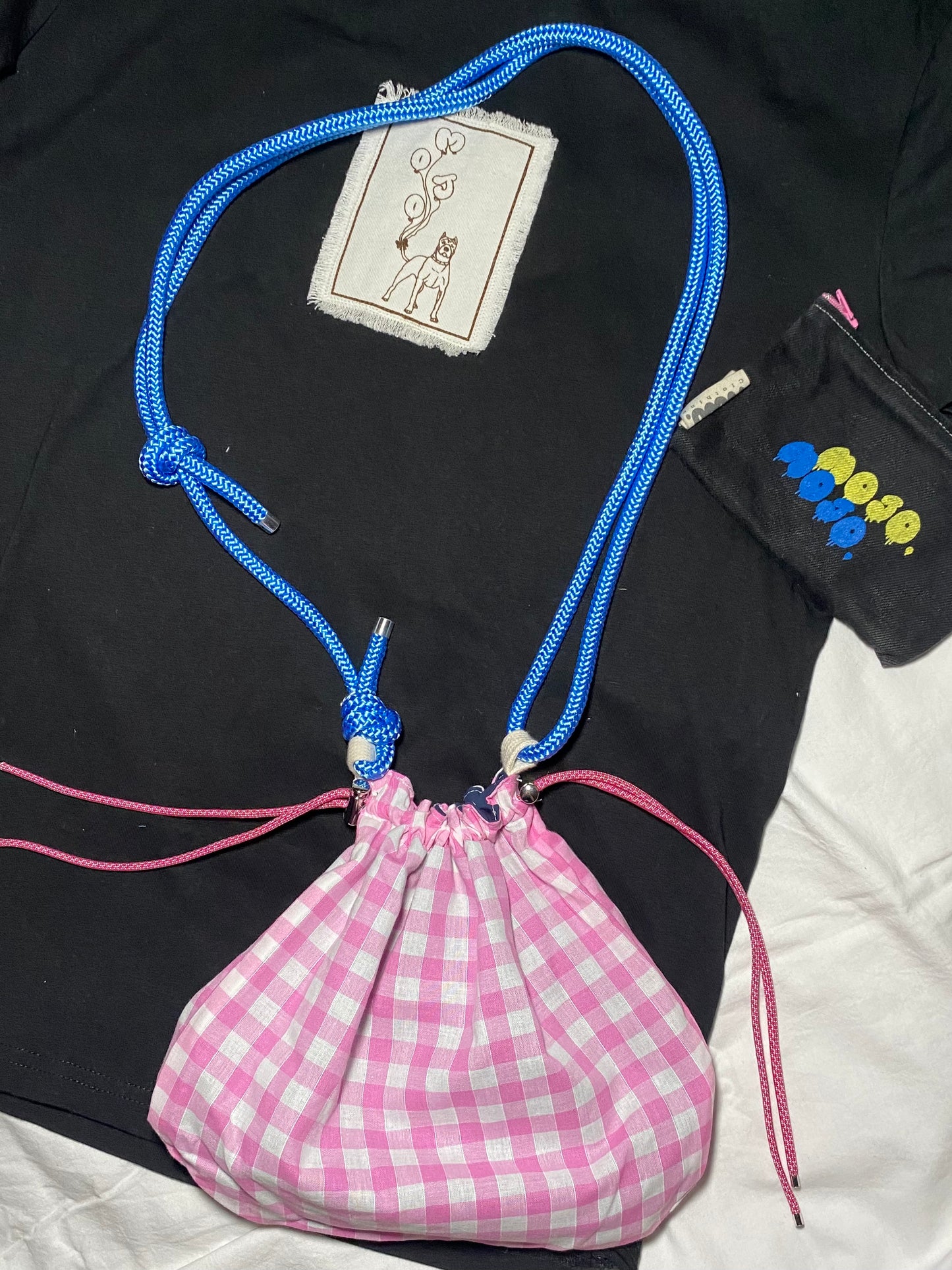 MojoBourse en imperméable marine et coton vichy 🦩