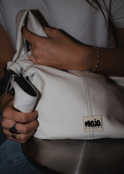 Mojo Bag (kaki & denim blanc)
