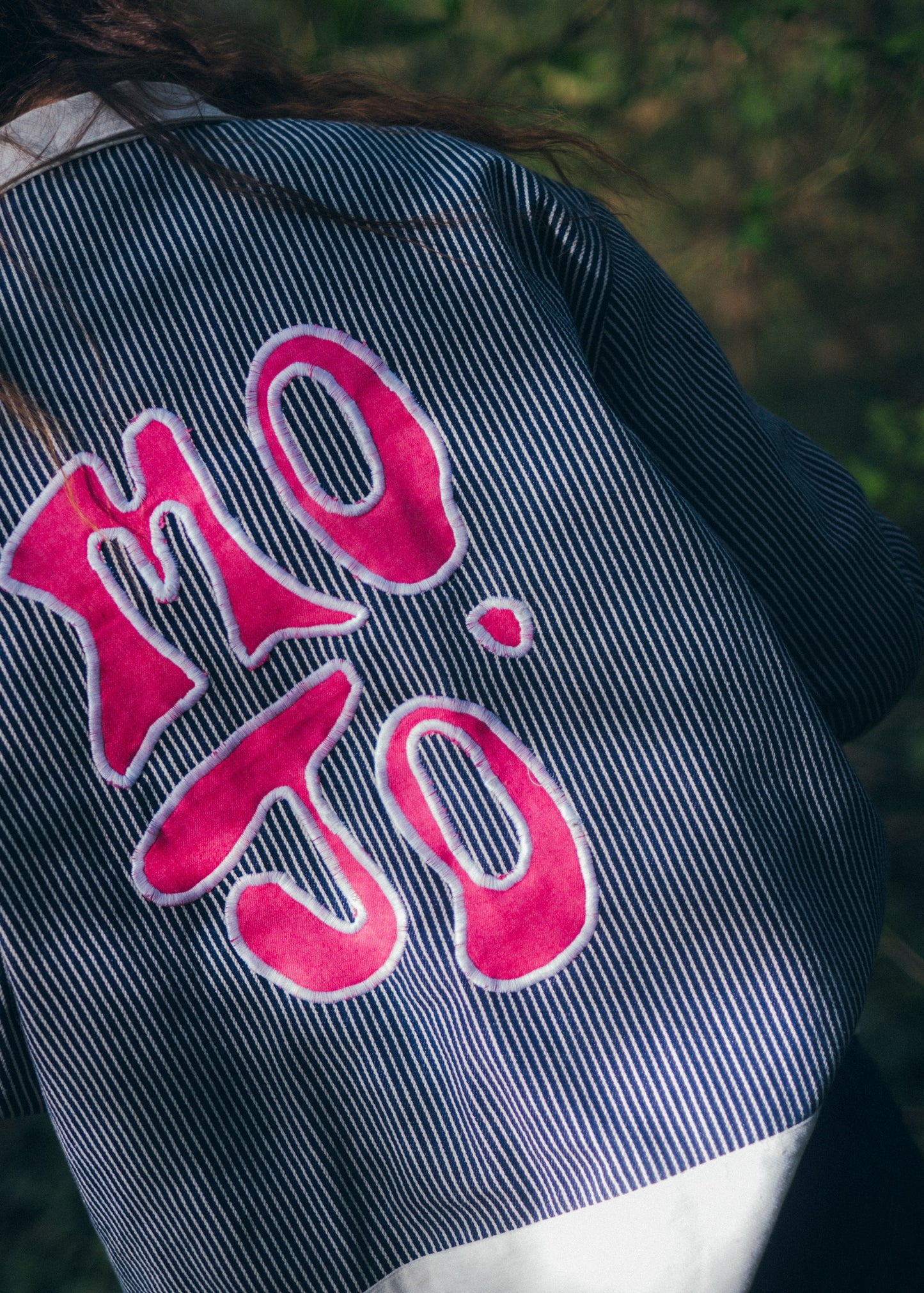 Veste en Denim Rayé