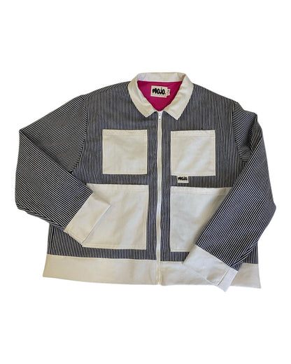 Veste en Denim Rayé