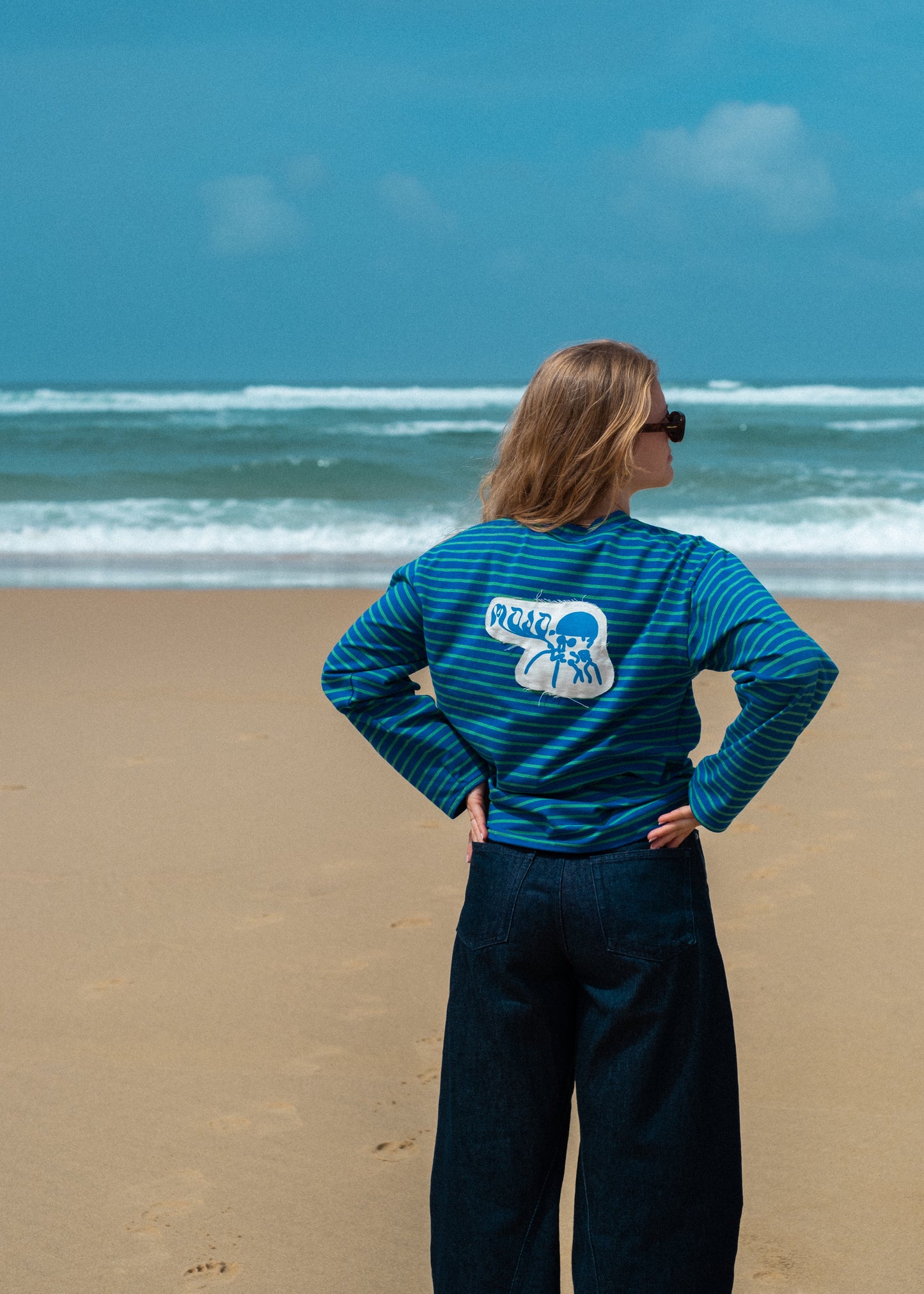 Mojo Longsleeve (rayures vertes et bleues)