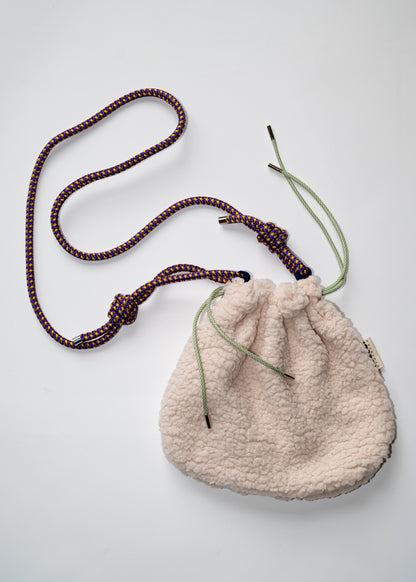 Mojo Bourse (sherpa écru & imperméable kaki)