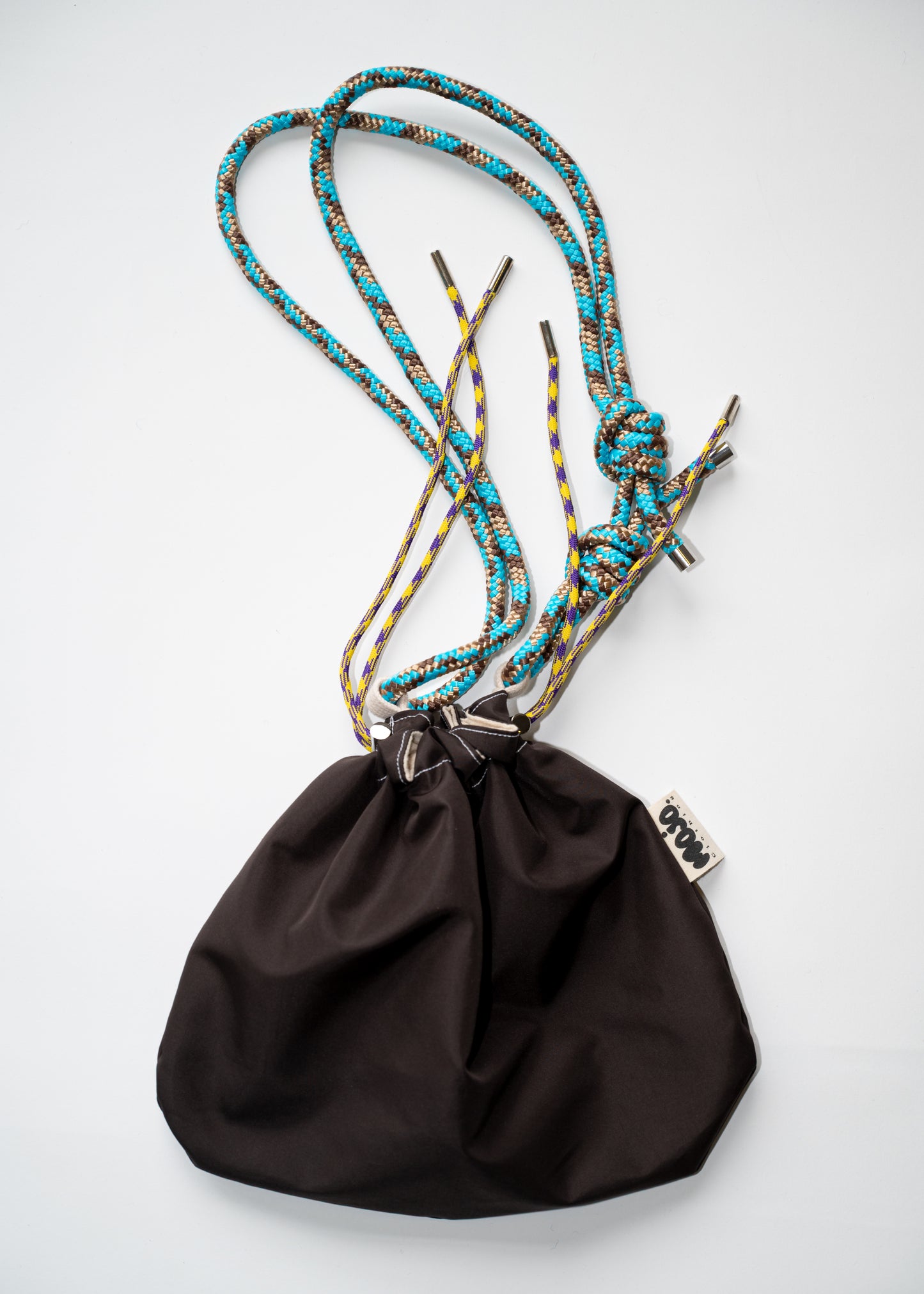 Mojo Bourse (imperméable marron & gaze de coton sable)