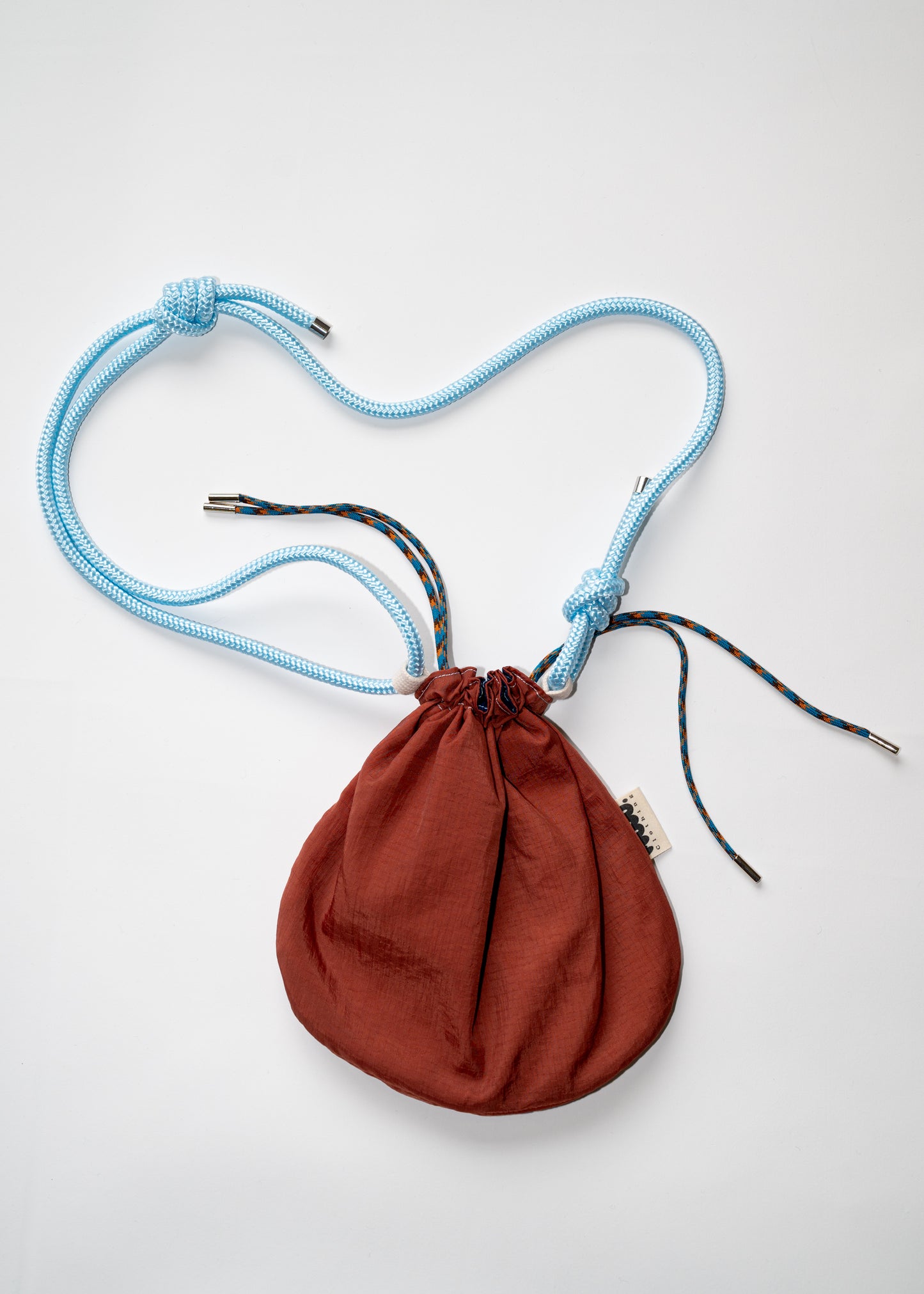 Mojo Bourse (imperméable terracotta et marine)