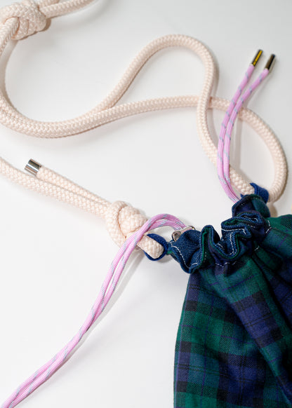 Mojo Bourse (denim & tartan)