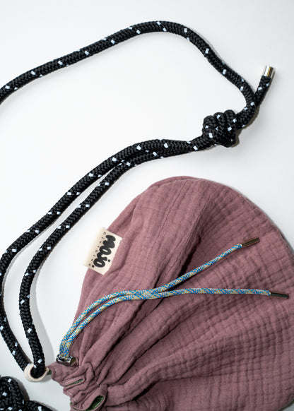 Mojo Bourse (gaze de coton taupe & imperméable kaki)