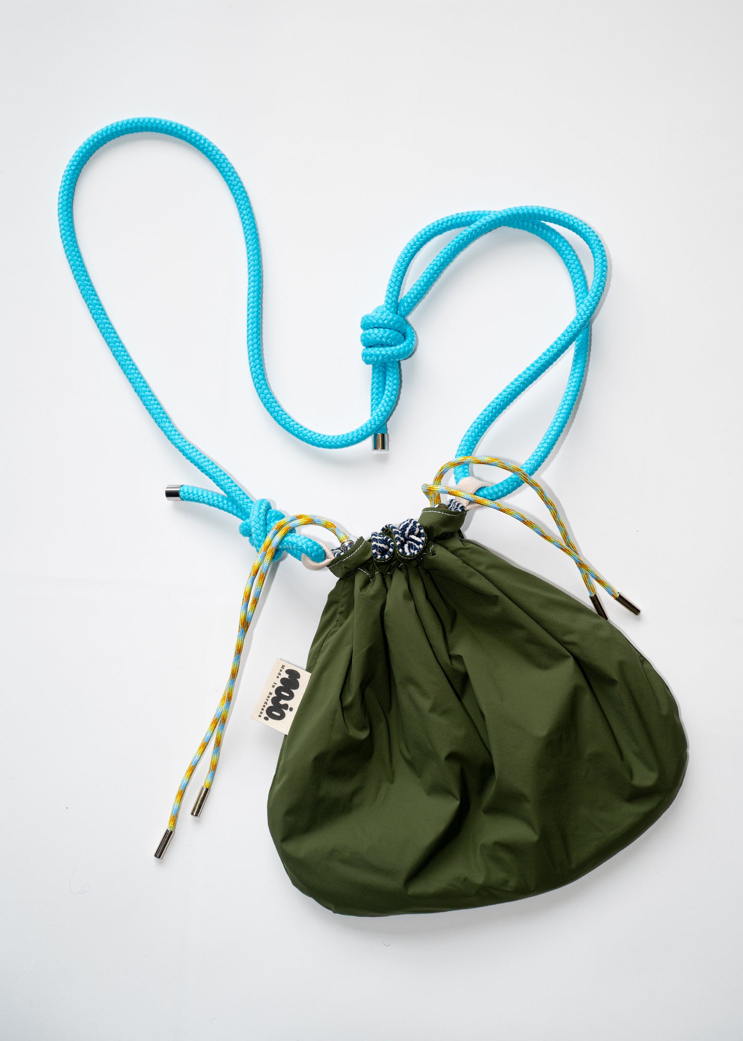 Mojo Bourse (imperméable kaki & denim rayé)