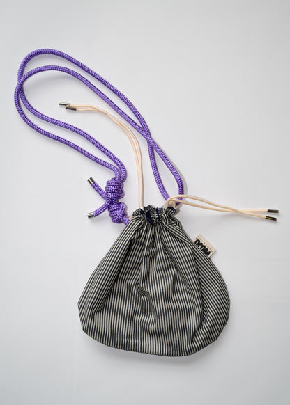 Mojo Bourse (imperméable marine & coton à rayures)