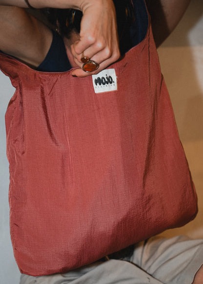 Mojo Bag (denim & terracotta)