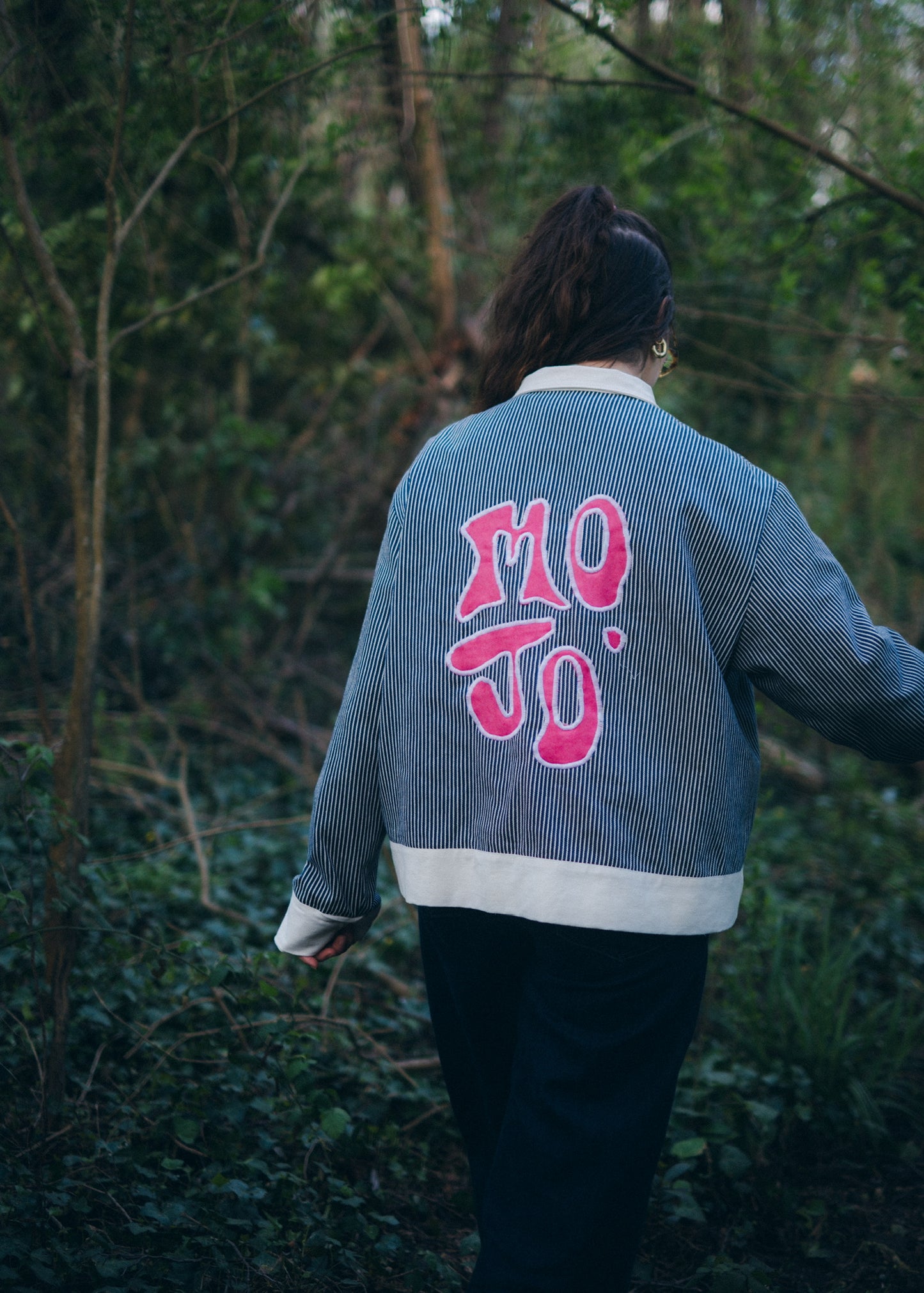Veste en Denim Rayé
