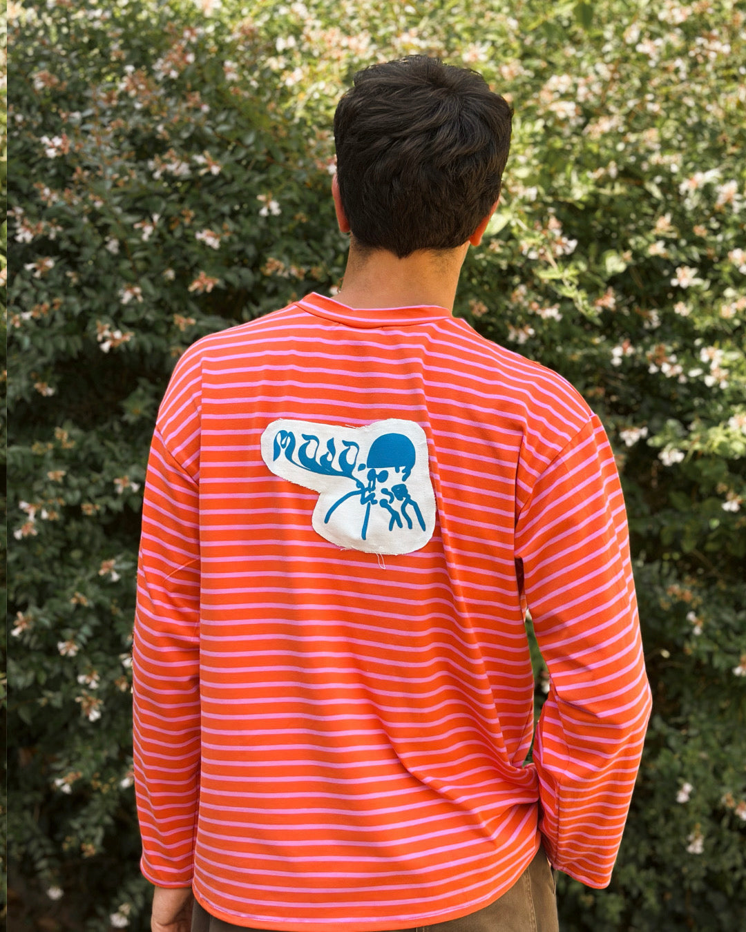Mojo Longsleeve (rayures roses et oranges)