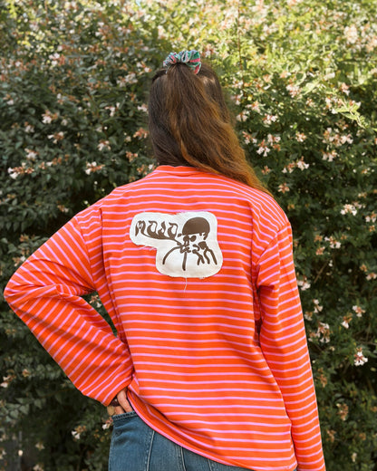 Mojo Longsleeve (rayures roses et oranges)